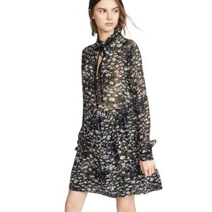 GANNI Floral Georgette Dress